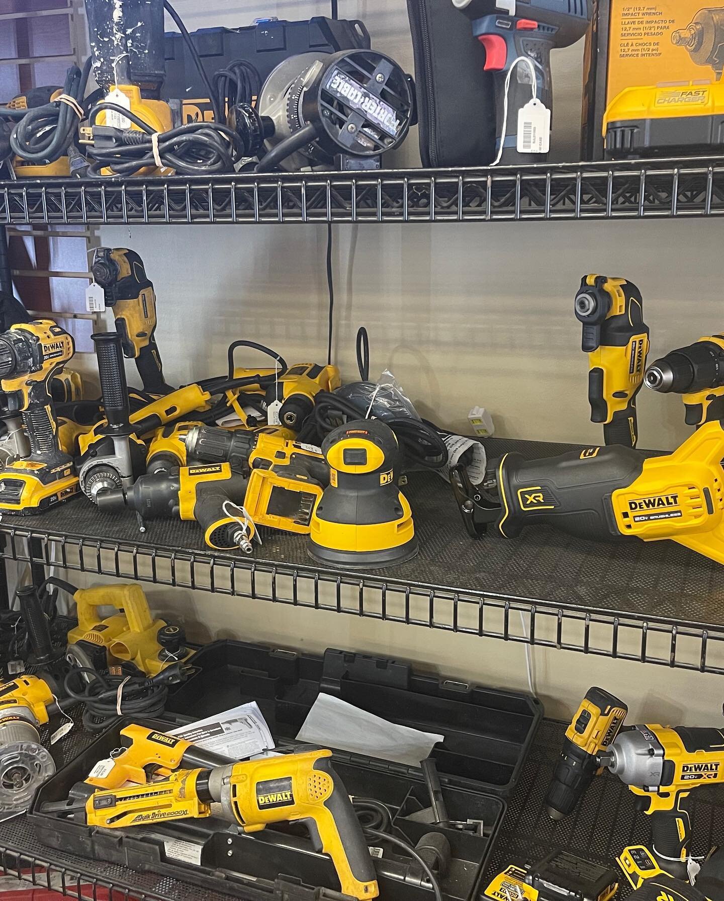 Our current inventory of @dewalttough tools is bigger and better than ever.

Stop in before it&rsquo;s gone!