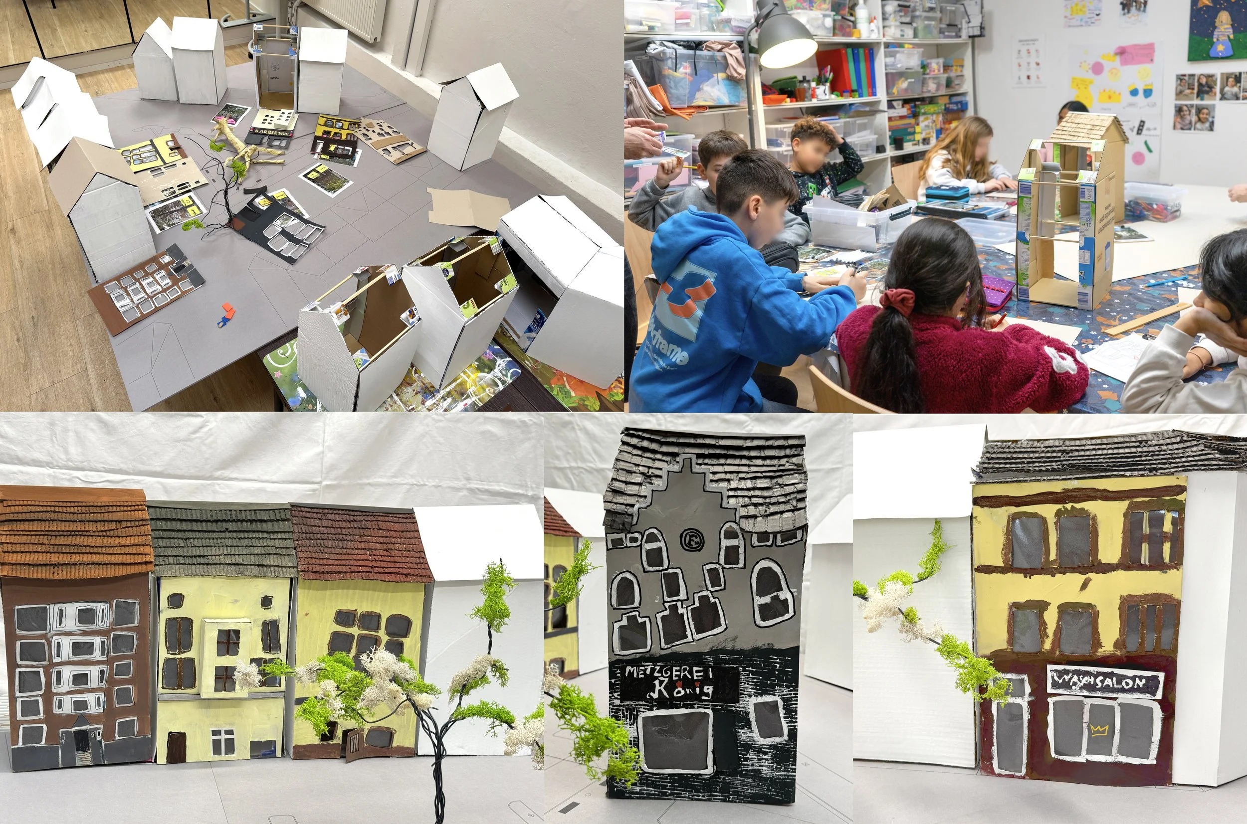 Modelle, Dreiecksplatz, Kinder basteln