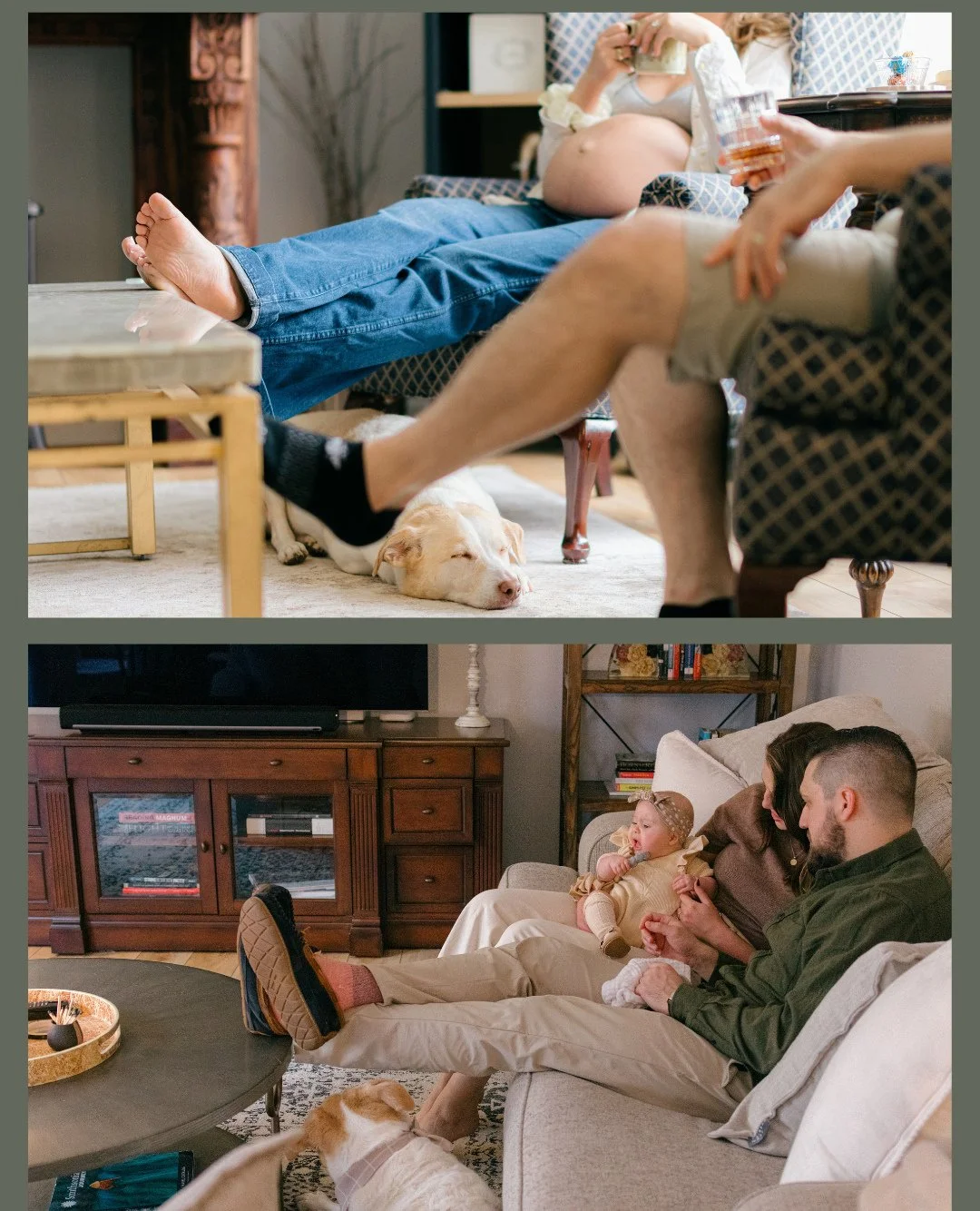 Caroline came to me for maternity photos. ⁠
⁠
She was glowing, excited, ready. ⁠
We documented that beautiful anticipation&mdash;her belly, her partner's hands, those quiet moments at home. ⁠
⁠
Three weeks later, she sent me a message: baby Willa arr