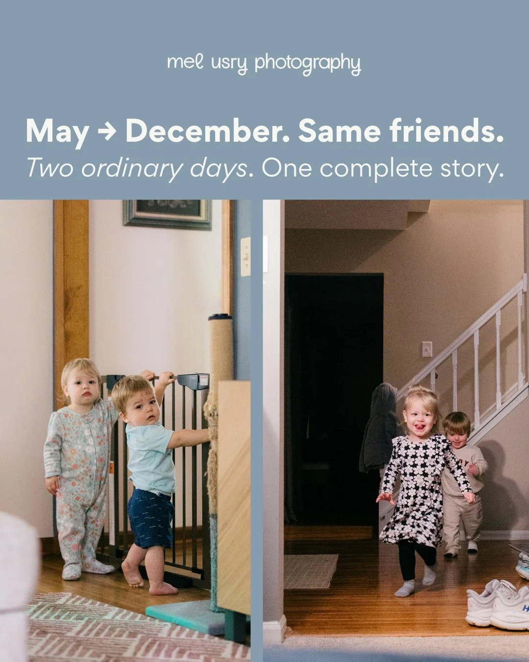 I brought my camera to visit my college best friend and her family for Memorial Day weekend. No agenda. No poses. Just us, hanging out. Then they came to visit us for New Year&rsquo;s and of course, we did it all over again.⁠
⁠
May was different than