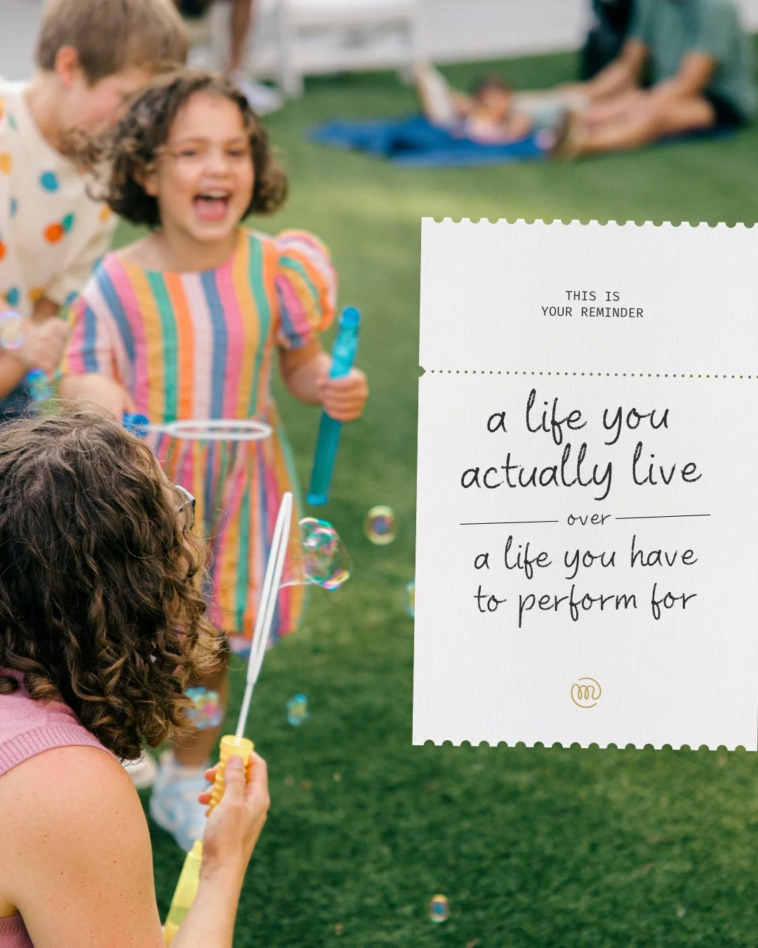 The memories you'll actually crave later aren't the curated ones.⁠
⁠
They're the regular, everyday ones.⁠
⁠
The ones you almost didn't think to document because they didn't feel "special" enough in the moment.⁠
⁠
That's the shift I want for