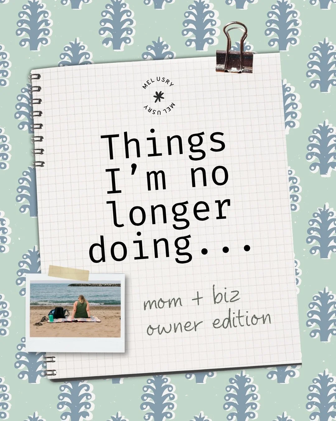 Protecting my peace > the mom guilt spiral 💅⁠
⁠
I used to think I had to have the clean house, the coordinated outfits, the "right" answer for every parenting question before I could document our life &mdash; or hand that job to someone