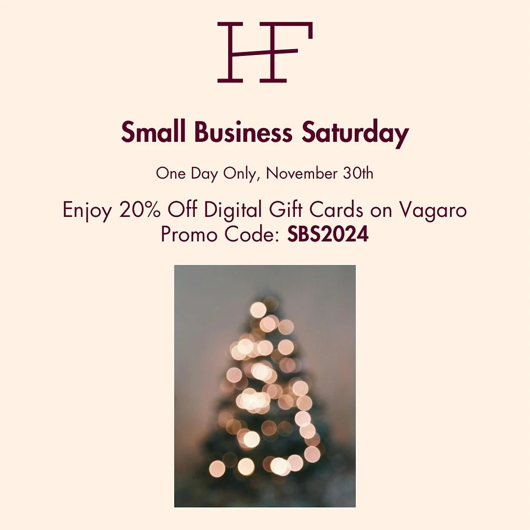 Sometimes I find myself in awe that this is what I get to do as &ldquo;work.&rdquo; I&rsquo;m incredibly humbled by your continued trust and support. As a token of my gratitude, I&rsquo;m offering 20% off all online gift cards through Vagaro on Novem