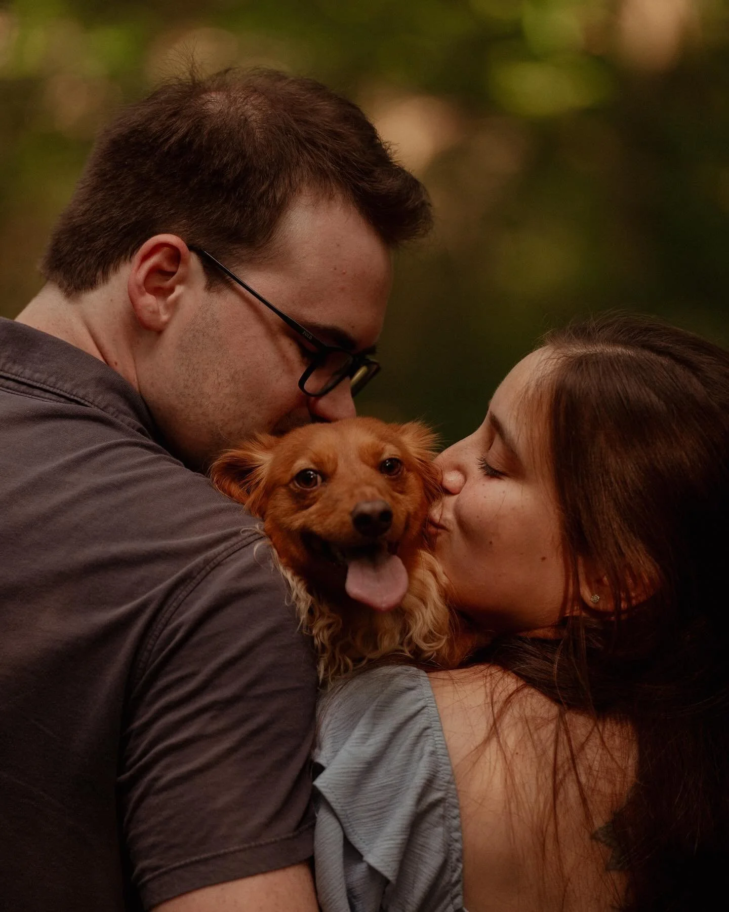 I&rsquo;m so lucky to have the opportunity to capture their love twice! Thanks for choosing me for your engagement photos Maddi and Andrew 🤍🤍🤍 (and Chewy) 
&bull;
&bull;
&bull;
#omahaphotographer #omahawedding #nebraskaphotographer #omahaphotograp