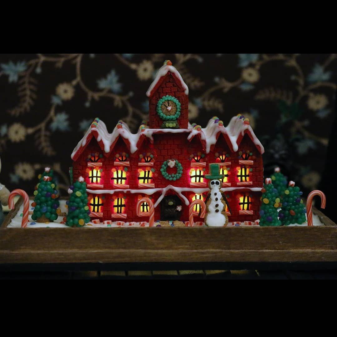 Every year, Burton and No Face like to collaborate on a festive Gingerbread House. Their favorite movie, &quot;The Nightmare Before Christmas&quot;, was the inspiration for this years creation. Together, they baked and assembled The Christmas Factory