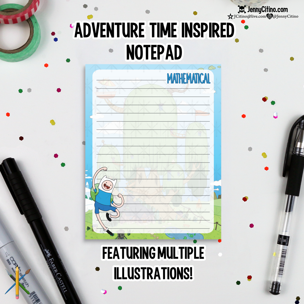 Finn and Jake Adventure Time Inspired Notepad — JennyCitino.com