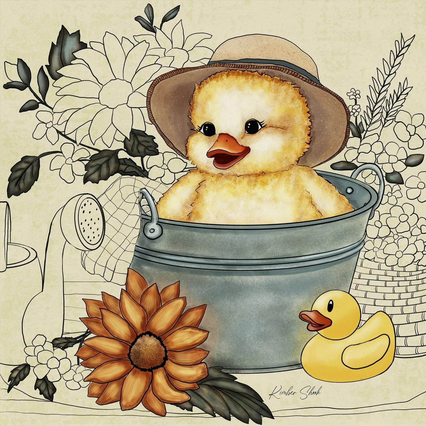 My WIP&hellip; #digitalartwork #wipart #duckart #procreatedrawing