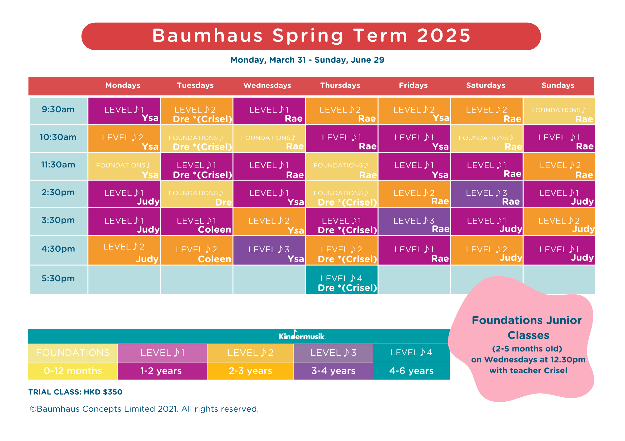 Spring Term 2025 — Baumhaus