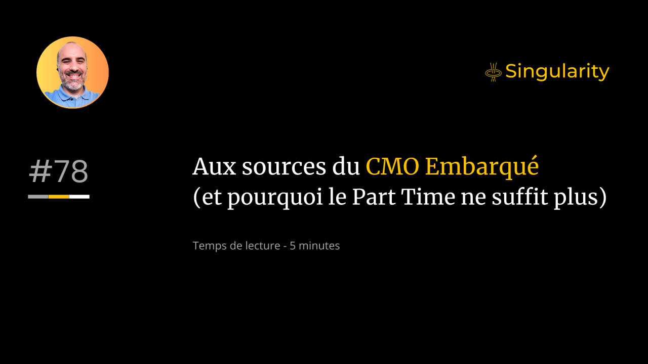 Aux sources du CMO Embarqué (le Part Time ne suffit plus) #78
