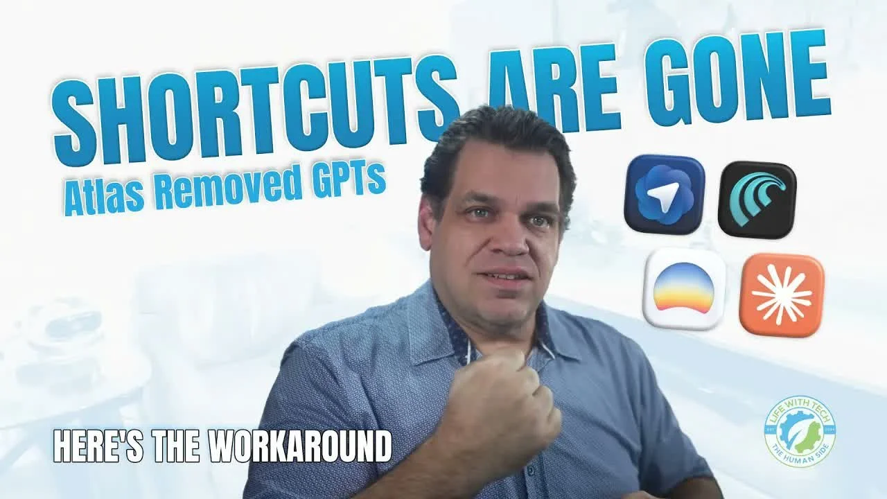 Atlas Removed GPTs and Shortcuts - Here's How I Work Around It