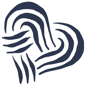 Heart shaped weaved icon