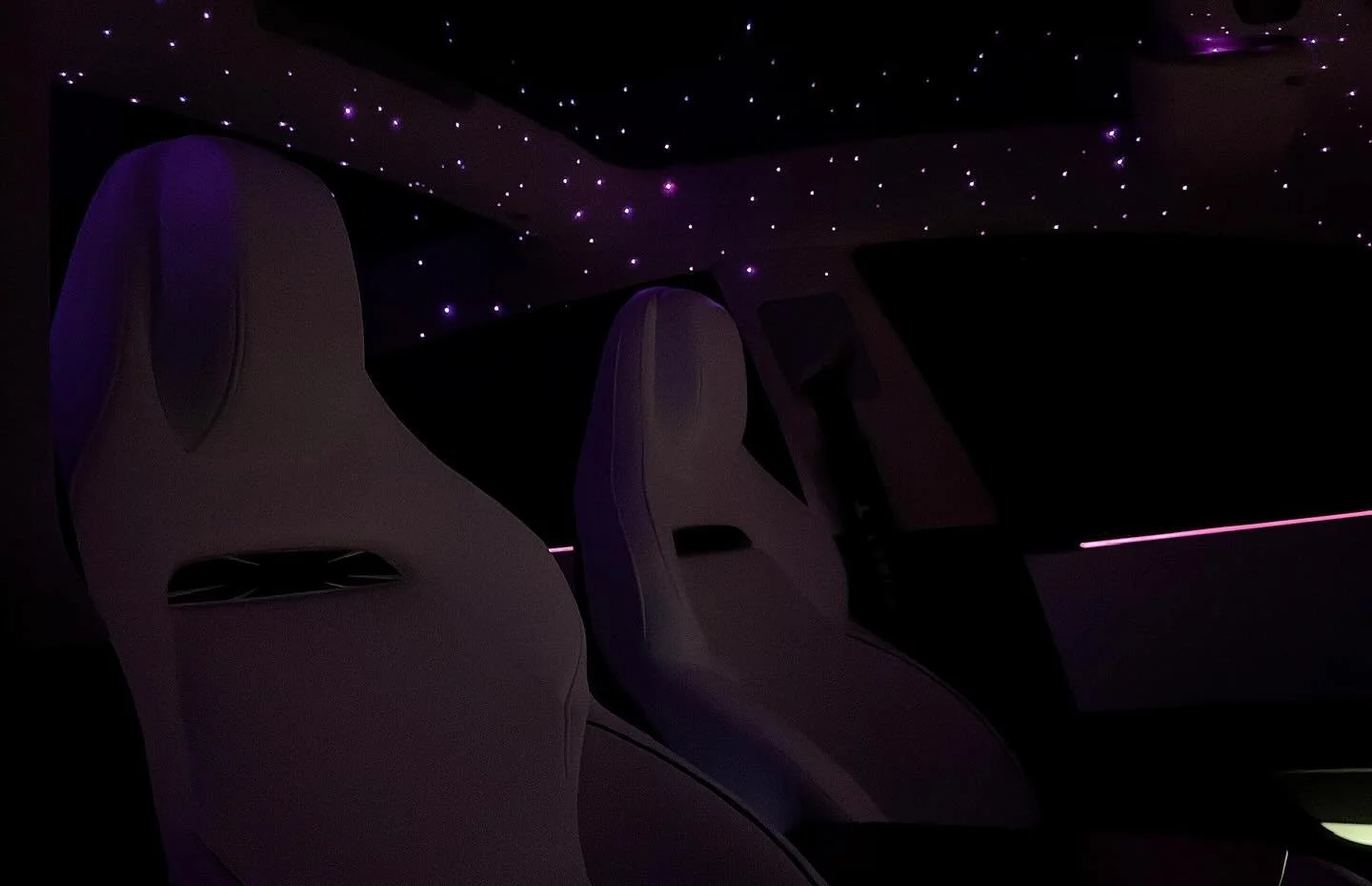Somebody tell Elon his cars aren&rsquo;t cool enough without our starlights 🤩

This is the first 2024 Tesla Model 3 Highland with starlights in the world🥇

Our Tesla stars utilize more then just the headliner, we throw stars in every pillar to give