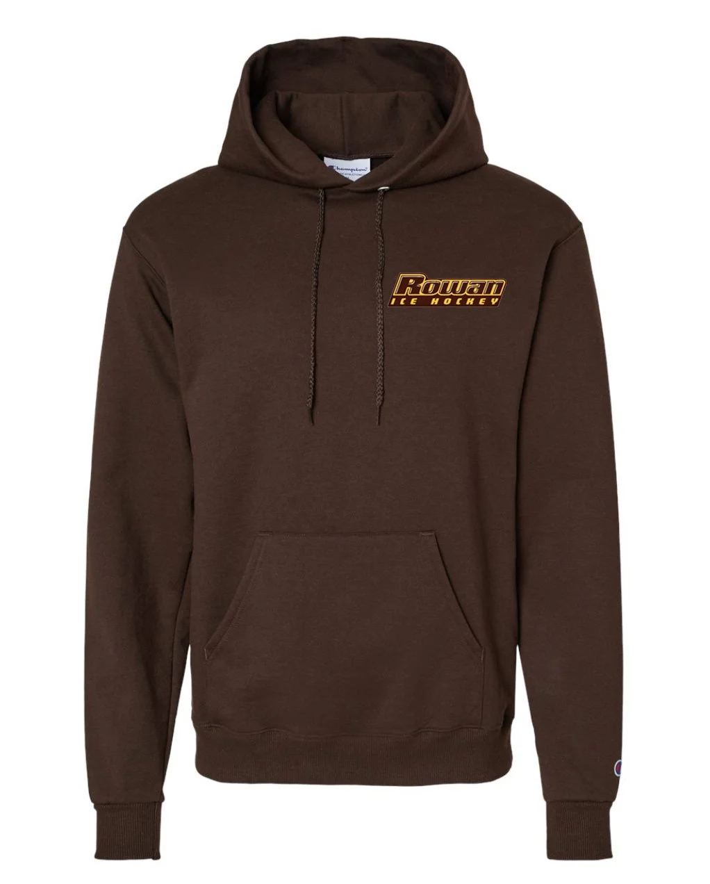 Champion Unisex Powerblend Hooded Sweatshirt s700 Black pocket logo 2.jpg