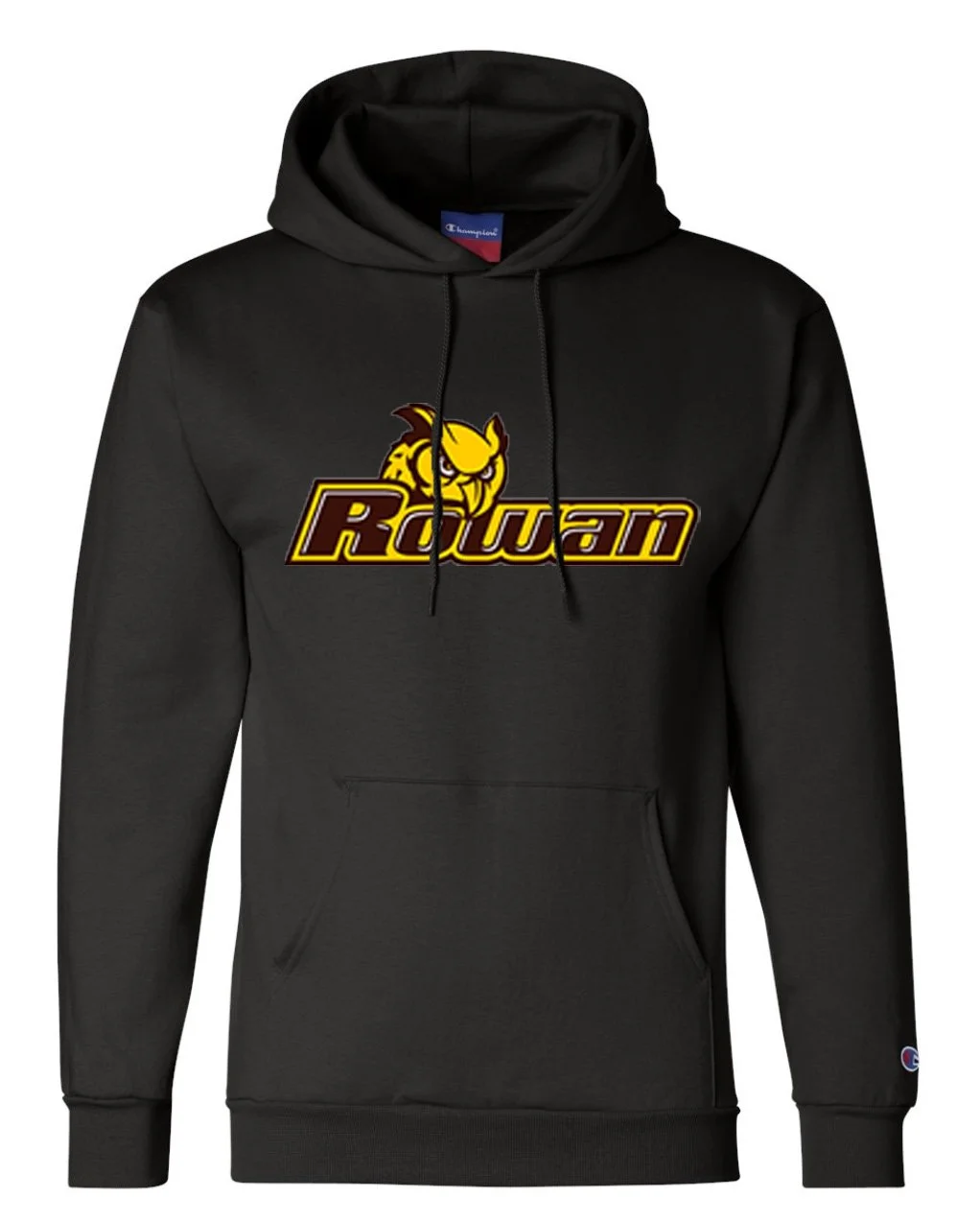 Champion Unisex Powerblend Hooded Sweatshirt s700 Black Logo 1 full.jpg