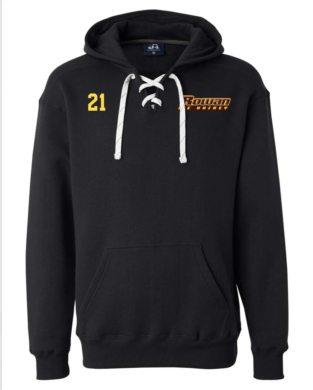 J America 8830 Lace Hooded Sweatshirt black.jpg