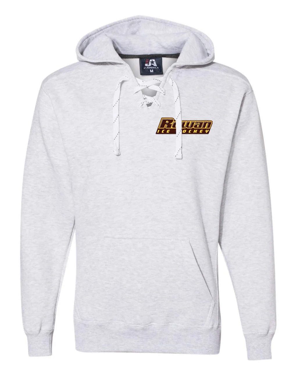 J America 8830 Lace Hooded Sweatshirt Ash logo 2 pockey.jpg