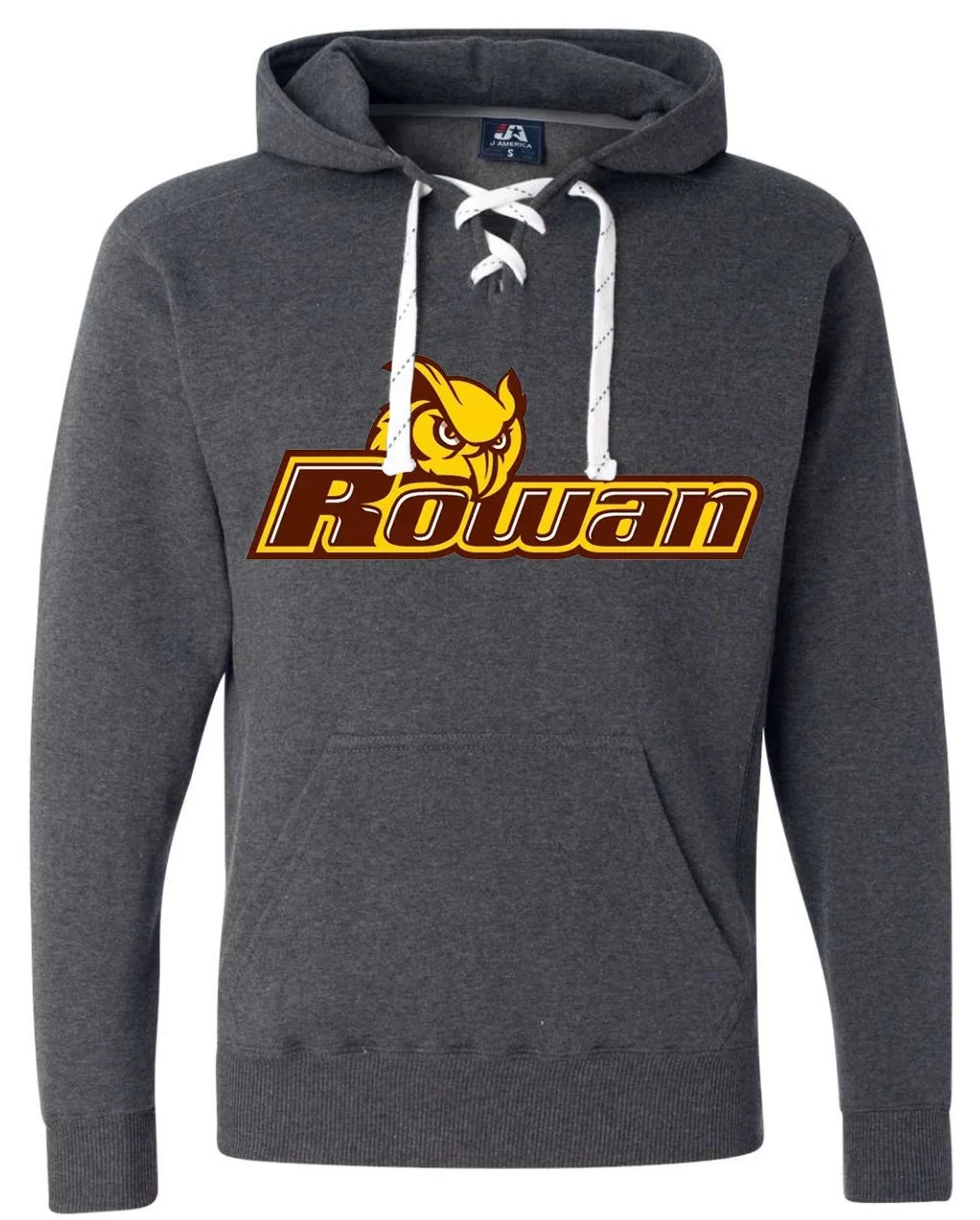 J America 8830 Lace Hooded Sweatshirt dark grey main.jpg