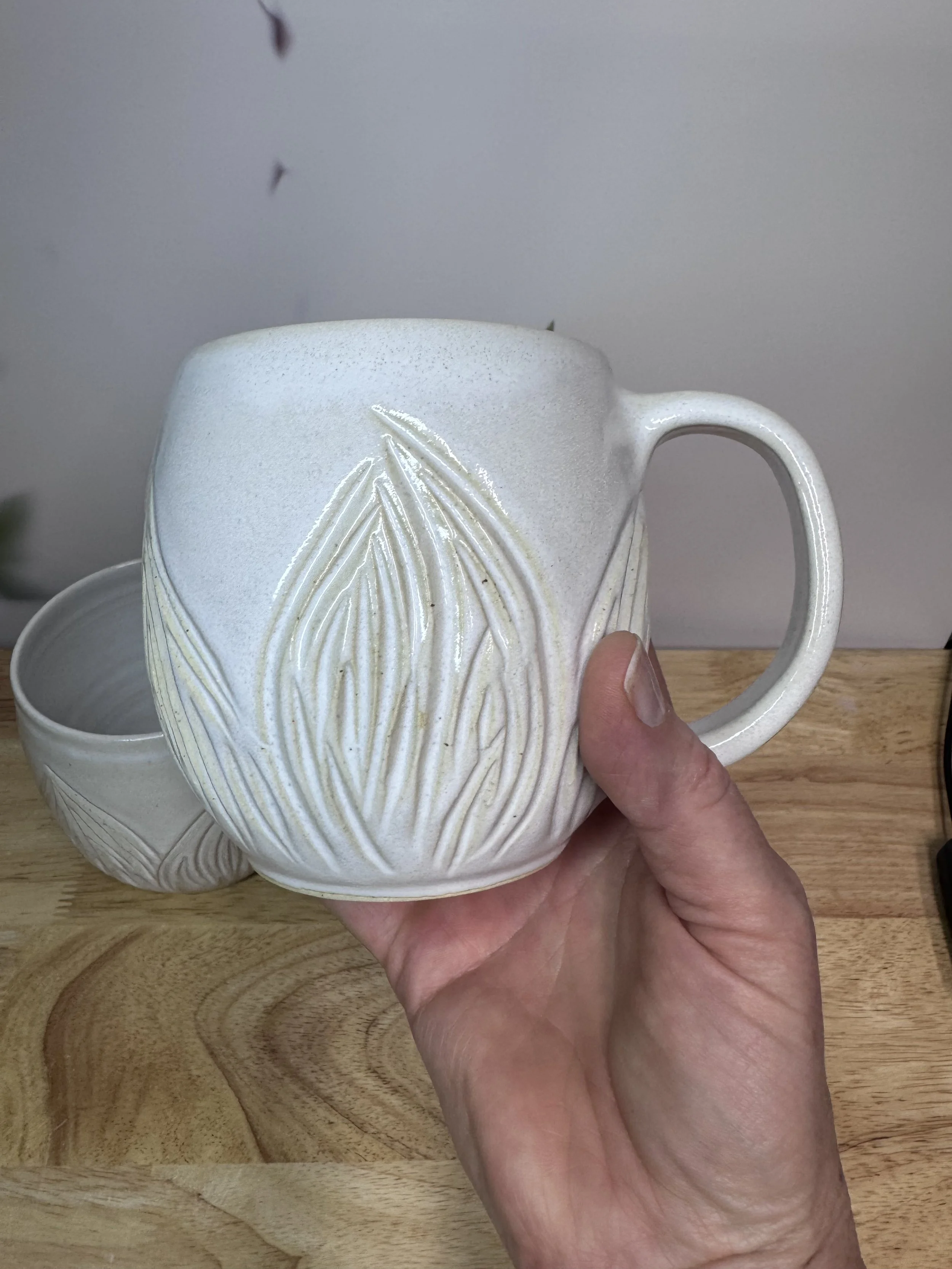 White Magnolia Mug