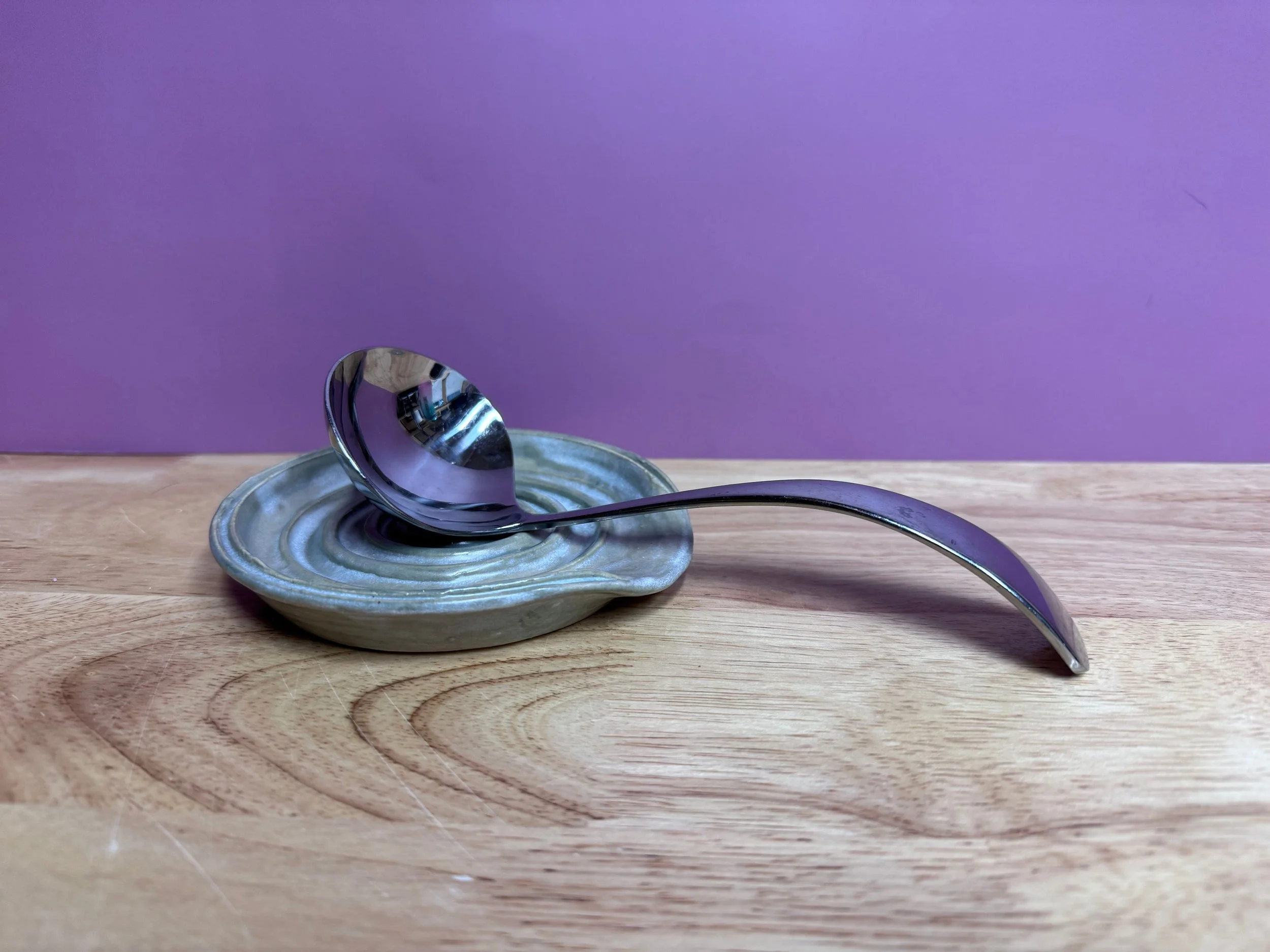 Seafoam Spiral Spoon Rest