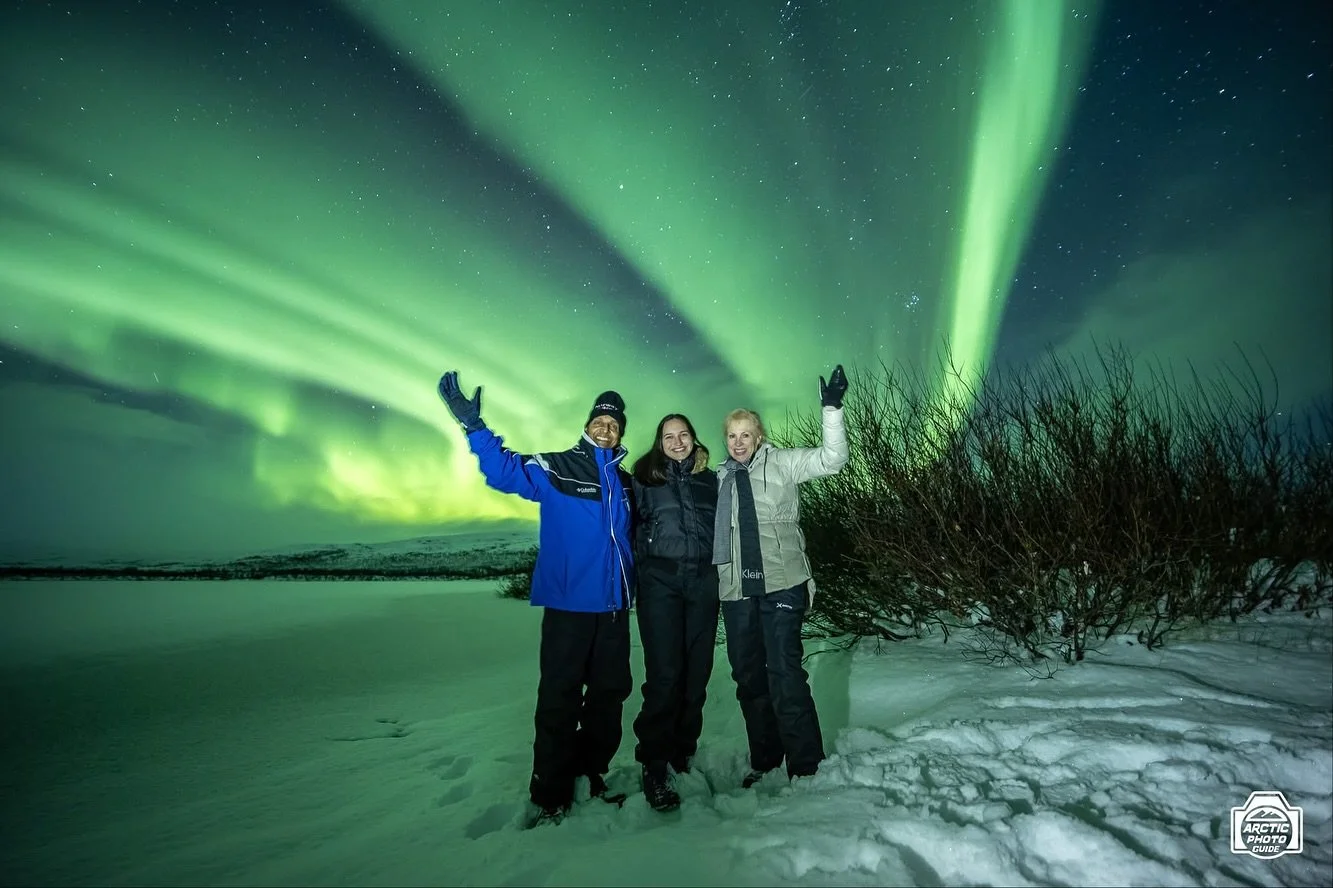 24th of October
After two nights &ldquo;off&rdquo; due to rescheduled tours (because of bad weather), on Friday I took out this family on a little adventure!

There were some chances of clear sky on the coastal area around Troms&oslash; too, but I di