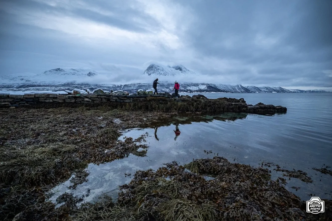 8th of December
Polar nights with cloudy skies - About 4 hours of dark twilight and almost monochrome vibes!

On Monday, on my Arctic Landscapes Photo Tour, I drove to some areas where I don&rsquo;t go that often, as they tend to be too popular for m