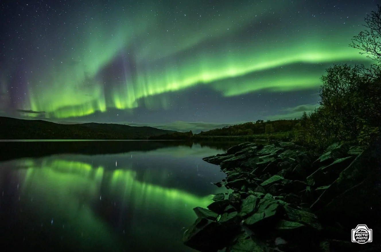 21st of September
Ohhh, aurora reflections...I&rsquo;ve been missing you! 💚

Last night my first Northern Lights Expedition of the season 26/27 took place...and what a great one it has been!
The weather keeps on being very much unstable here in Nort