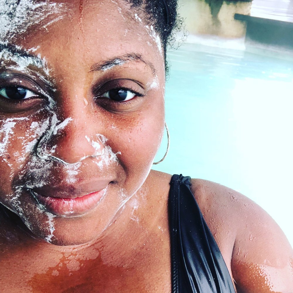 Relaxing at the Blue Lagoon