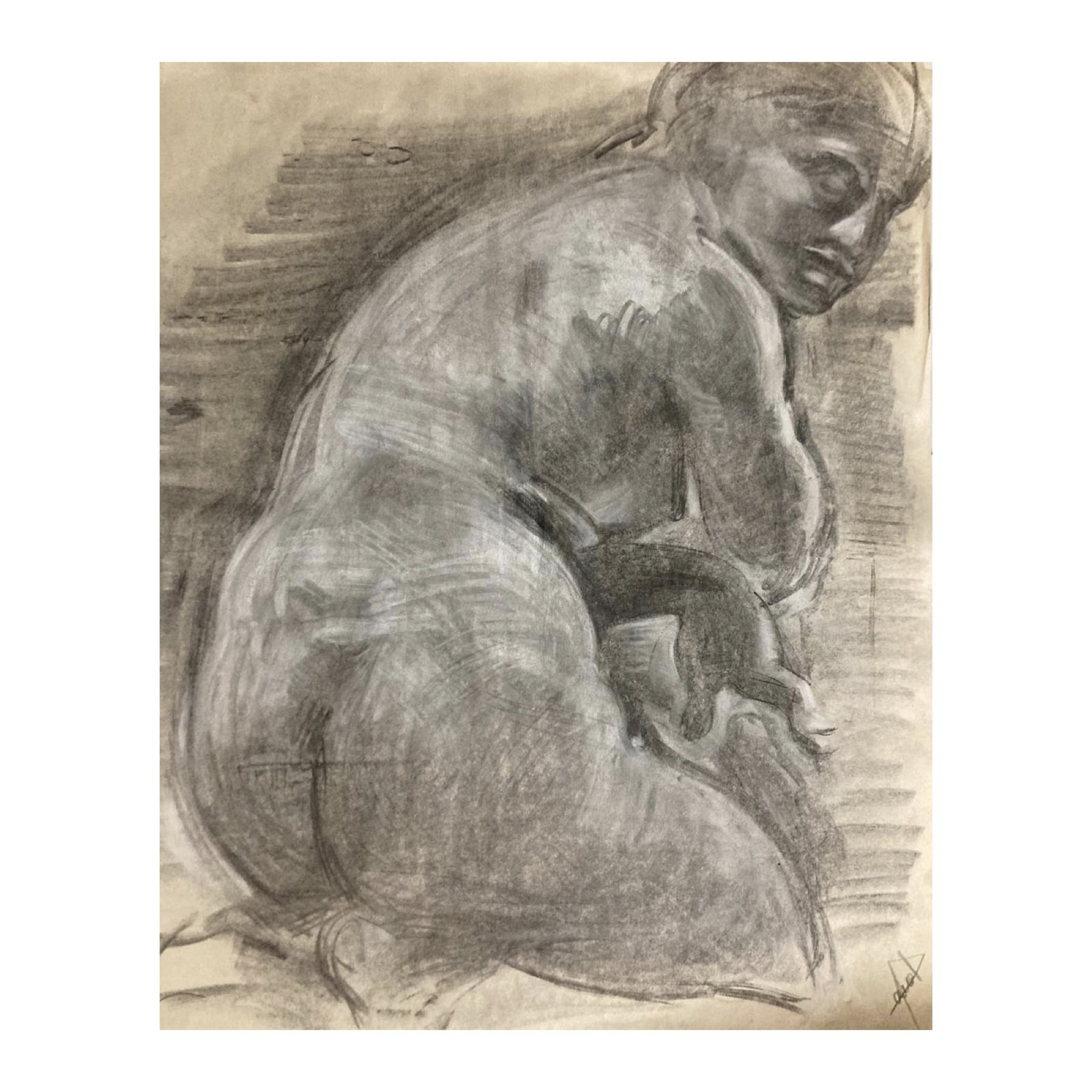 Mujer de espaldas - Deino López