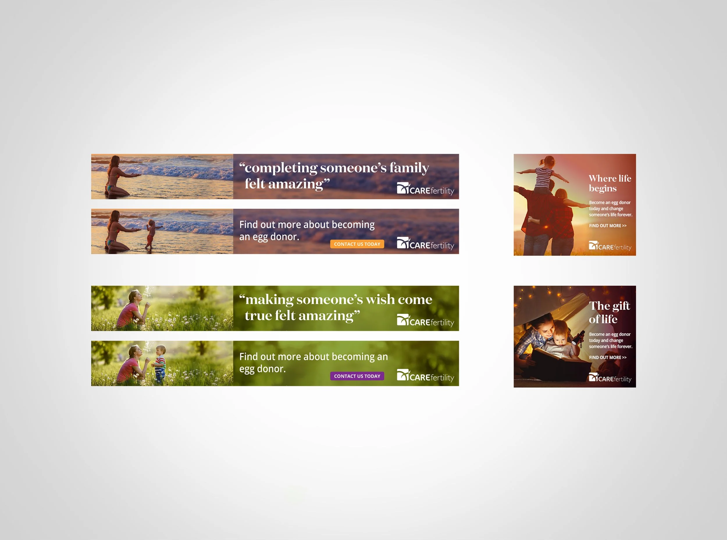 Care Fertility Digital Campaign - click to view