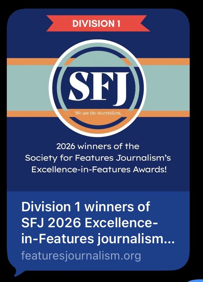 1st Place, Features Writing SFJ