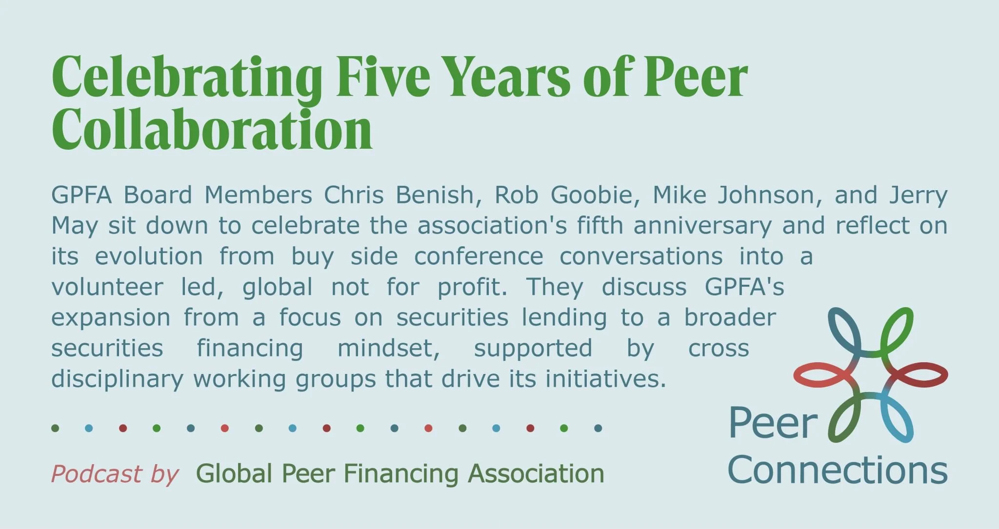 New Podcast Alert! Celebrating Five Years of Peer Collaboration