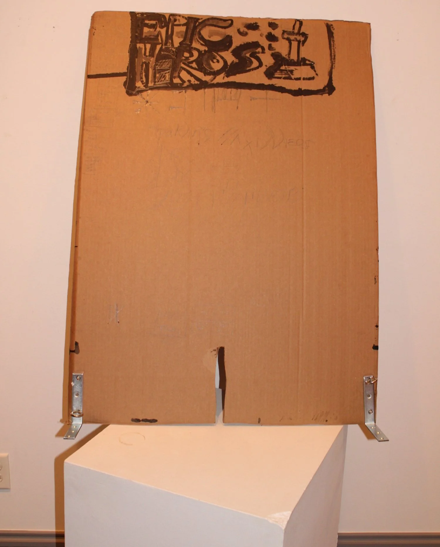 Epic Heroes side A, Acrylic and graphite pencil on Cardboard, 30 x 41 inches, 2024.