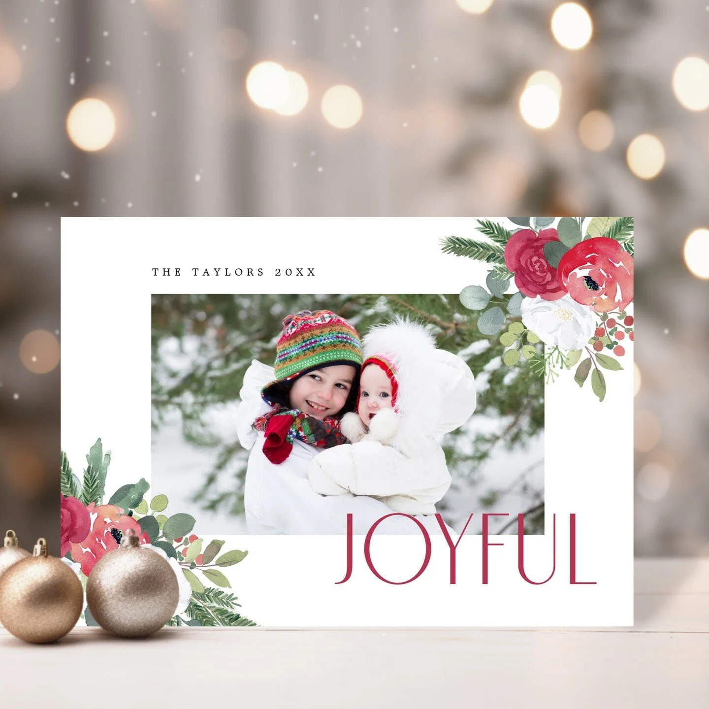 Unwrap the magic of the season with our customizable holiday collection Bold Joyful Florals, where bright watercolor florals meet simple elegance. Create unforgettable holiday memories with our photo cards, cozy up with our festive pillows, and add a