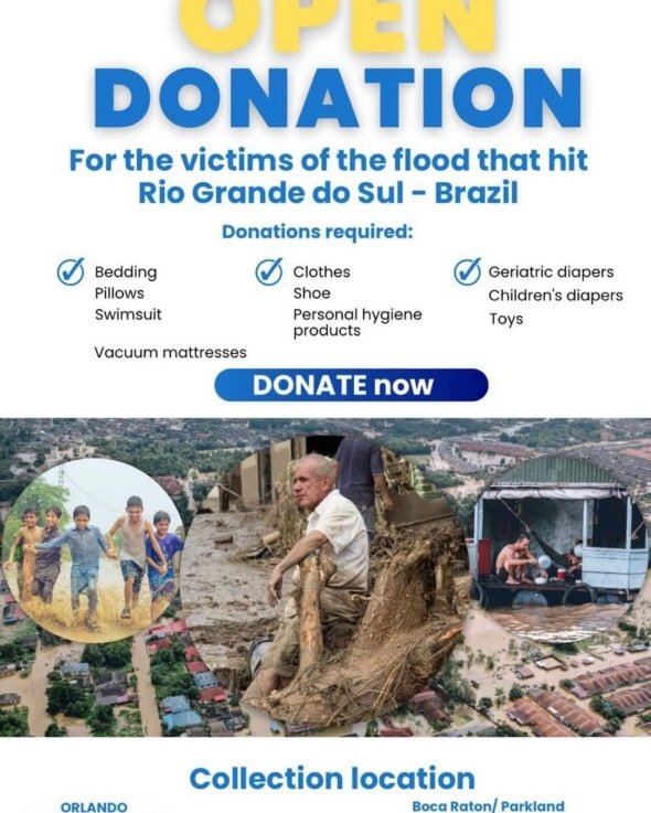 CALL TO ACTION!!! A friend has asked us to help her spread the word on assistance needed.  The devastation happening in Brazil right now is directly affecting her family and friends back home.  So many are scared and in need of so much!  We have done
