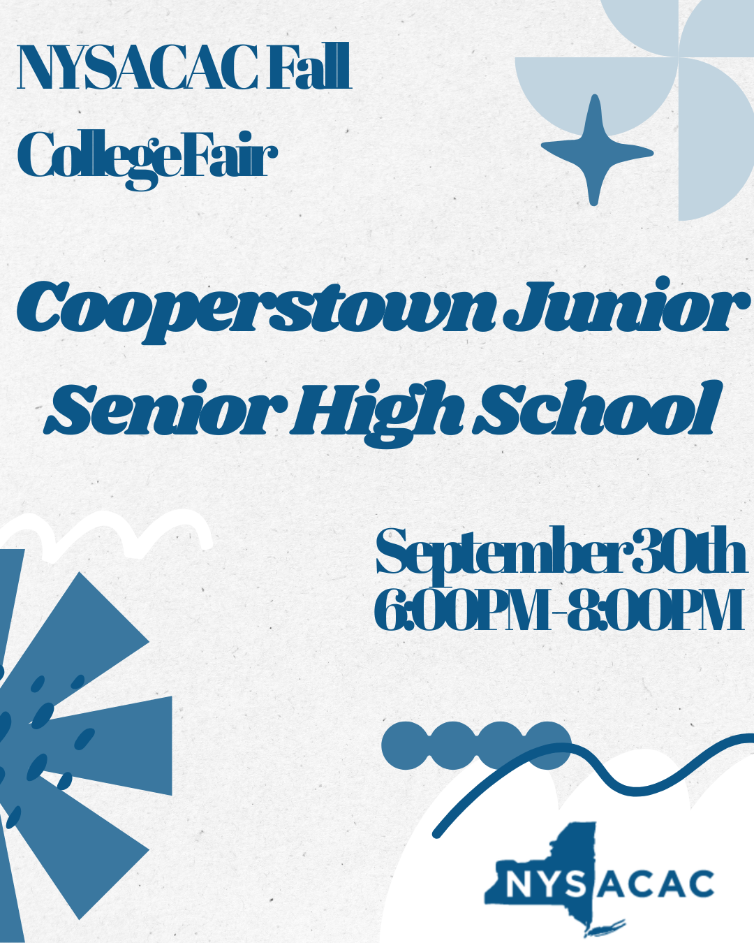  NYSACAC Fall 2026 College Fairs