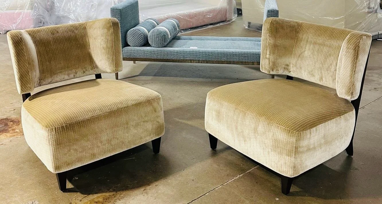 Always a fun day when you get a sneak peek at newly completed custom furniture! Can&rsquo;t wait to see these beauties shine in their new Nashville home. 🤩
Thank you @hewnsfand @madelinestuartcollection 

#interiordesign 
#customfurniture 
#newbuild