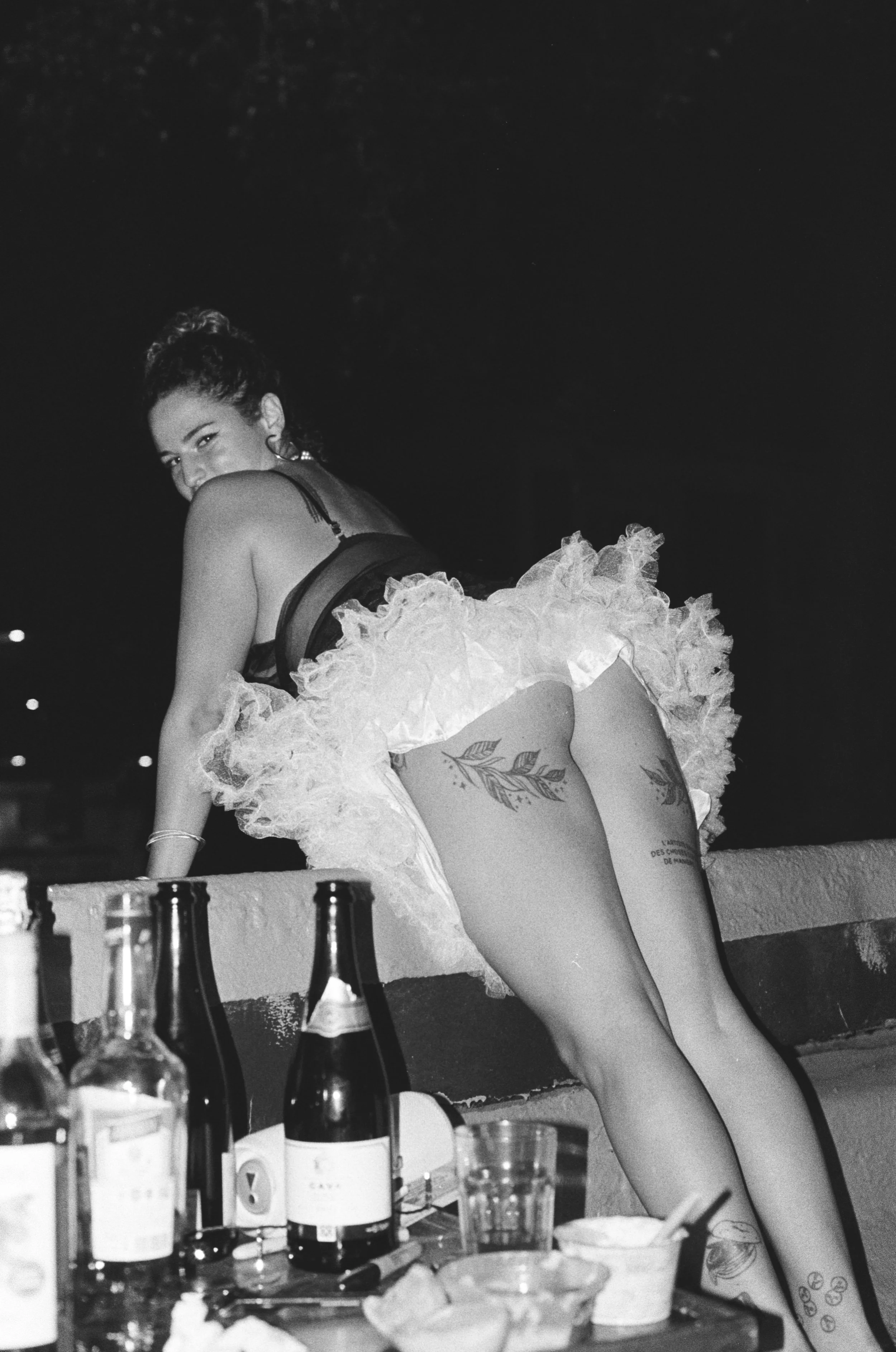 Hanging out before the party is always the best part. I love Hana so much she's confident and wild and shows me another way, a different way, where the rules bend or disappear altogether. 