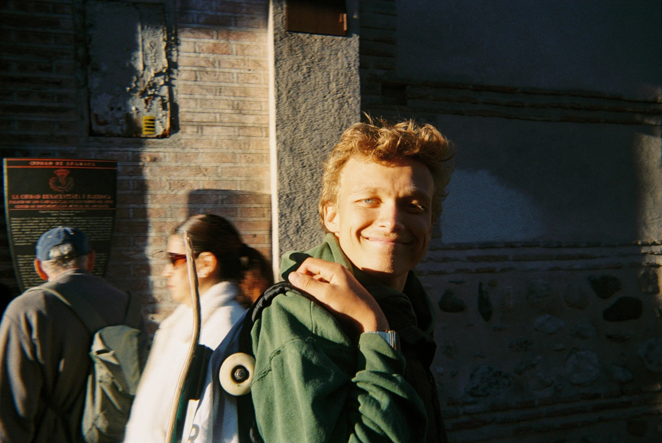 David making me laugh. He's a silly sweetheart and a joy to travel with.  