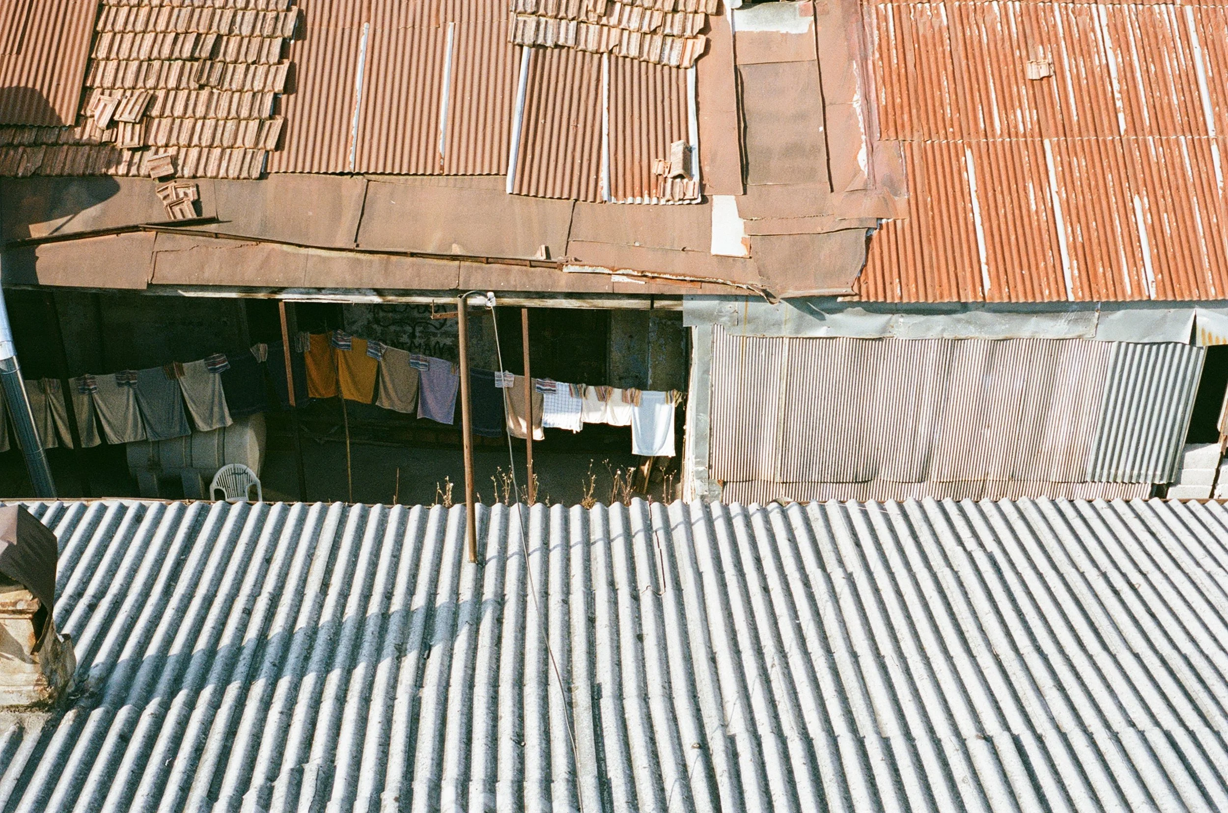 View of the rooftops from the balcony in Tbilisi