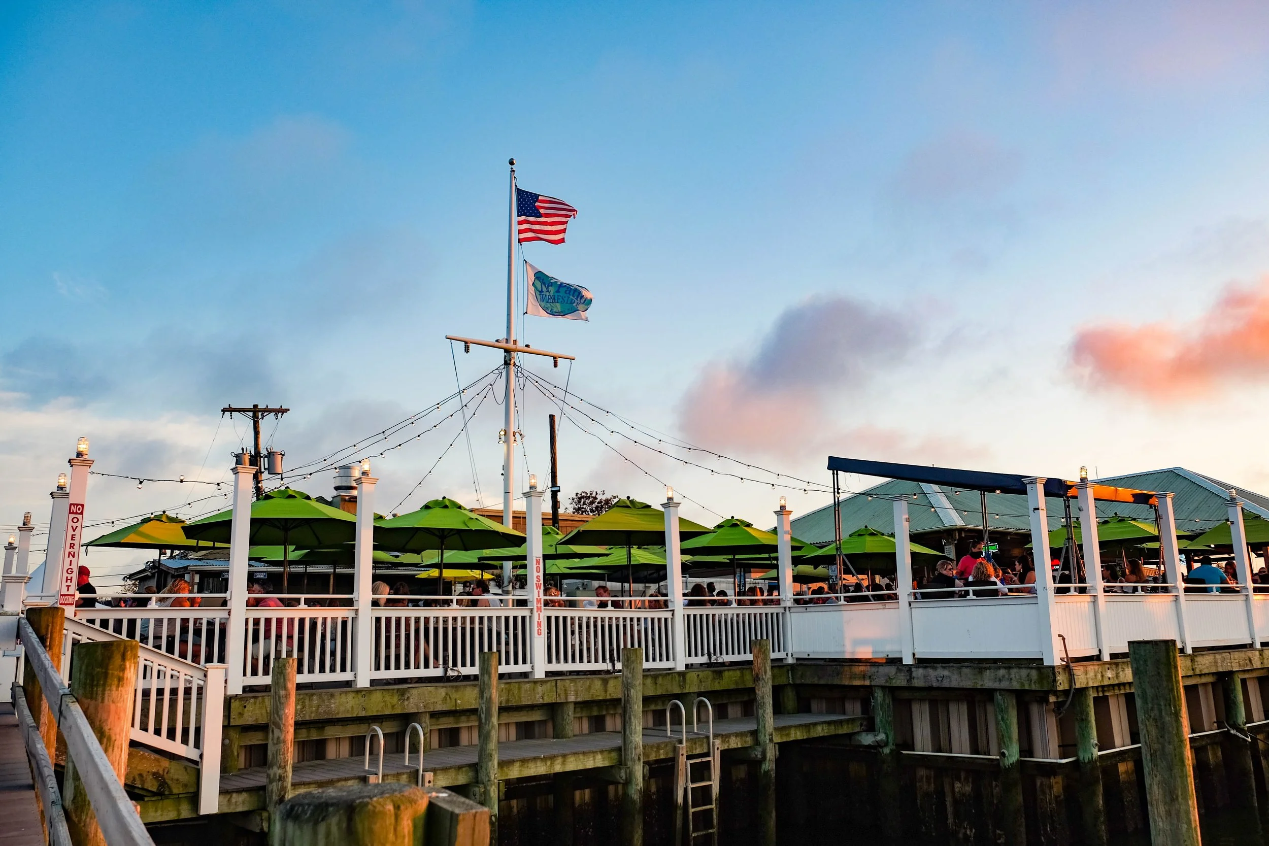 Patio Bar at the Wharfside Point Pleasant Beach, New Jersey