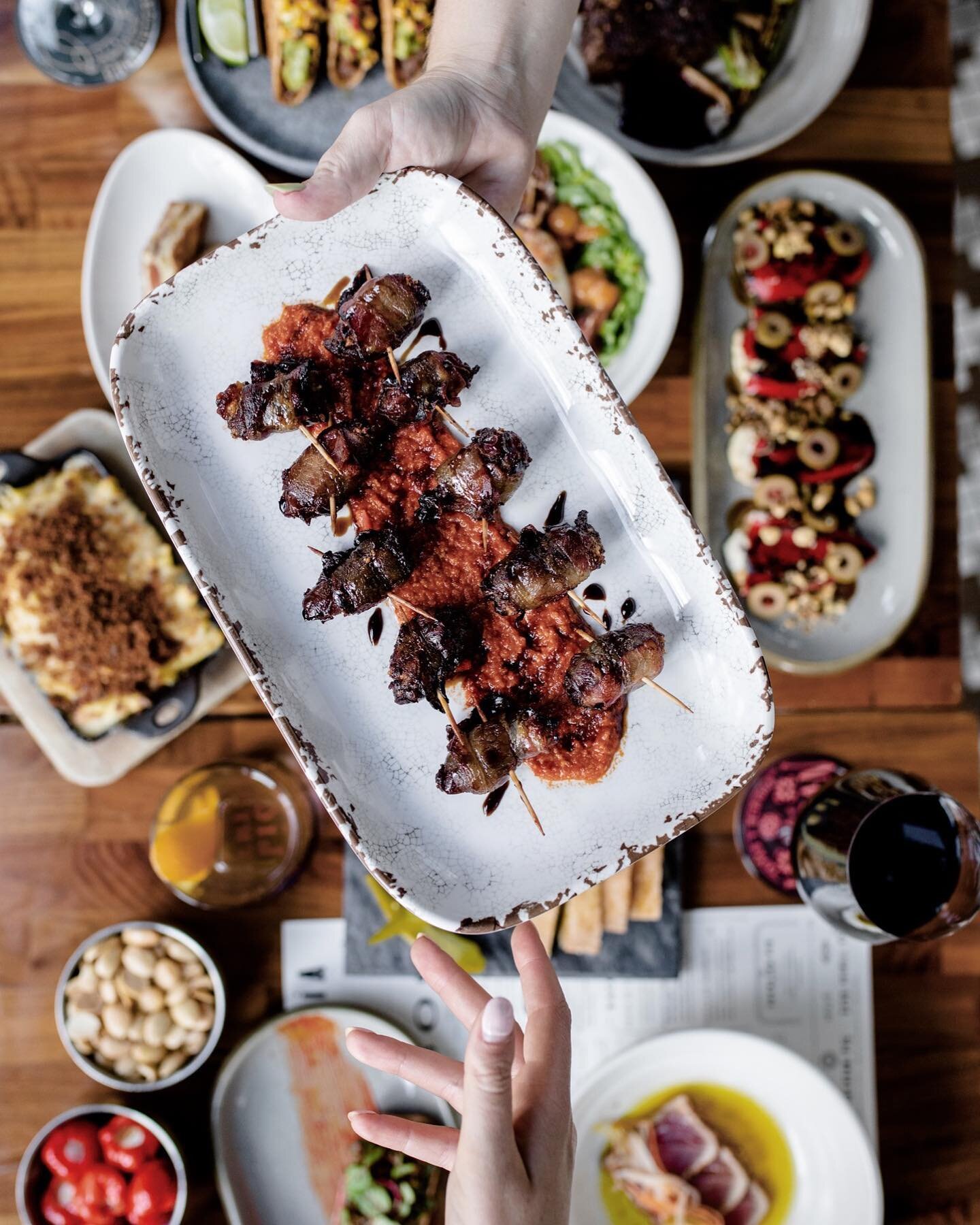 The countdown to @iberianpig Nashville is on 🤠 Can&rsquo;t wait for a new city to have access to these bacon wrapped dates.