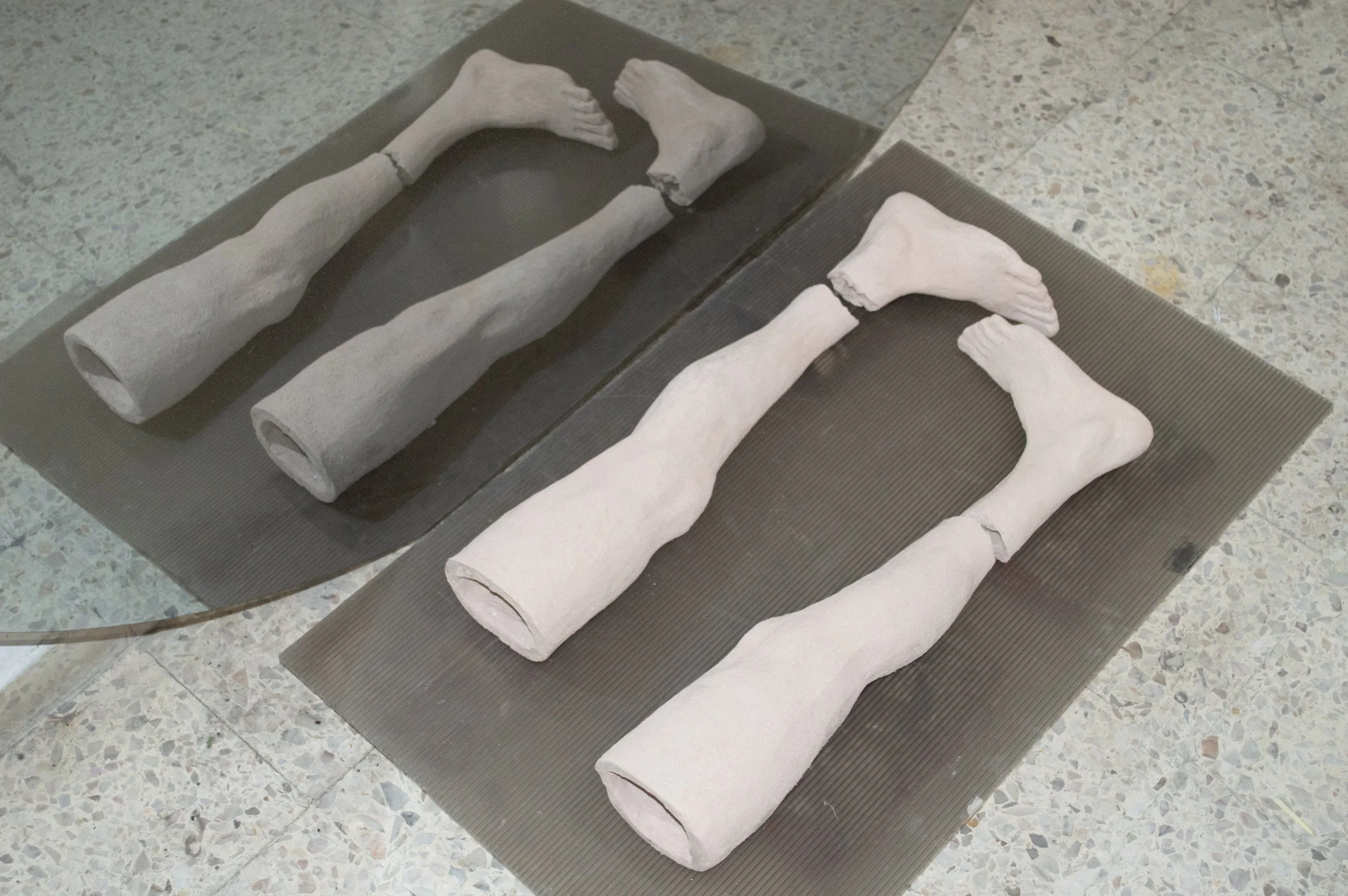 Installation view by Severin Hallauer, open studio during Art Week CDMX, Obrera, Mexico City, 2026.