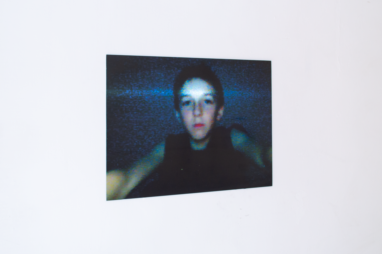 Severin Hallauer, First Selfie, 2026

Severin Hallauer | photography art

This photograph captures the artist's first selfie, taken in 2009 with a webcam and found on a rescued hard disk lost for years. Featured in the 2021 exhibition I See You Now, 