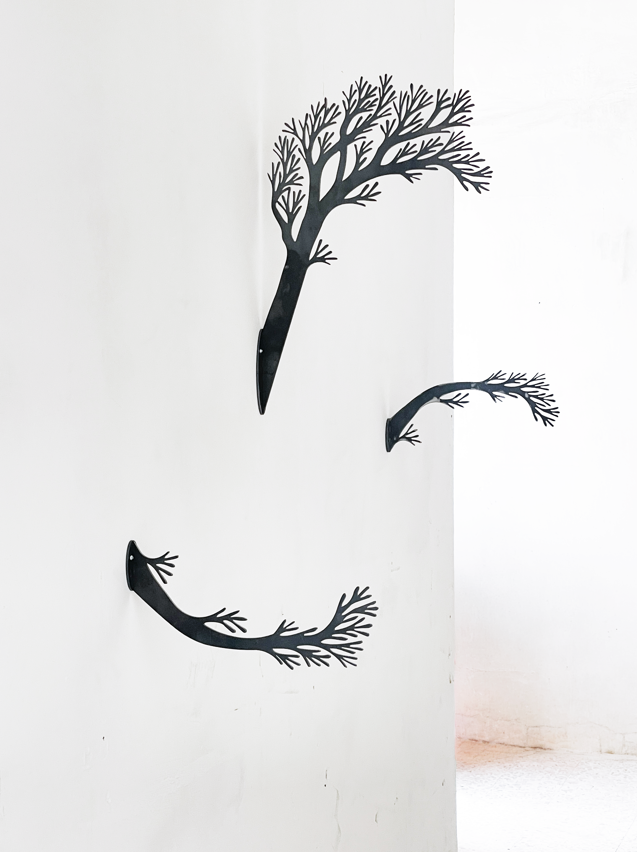 textures in the art studio - Artist Severin Hallauer 2026 - lamina negra 2