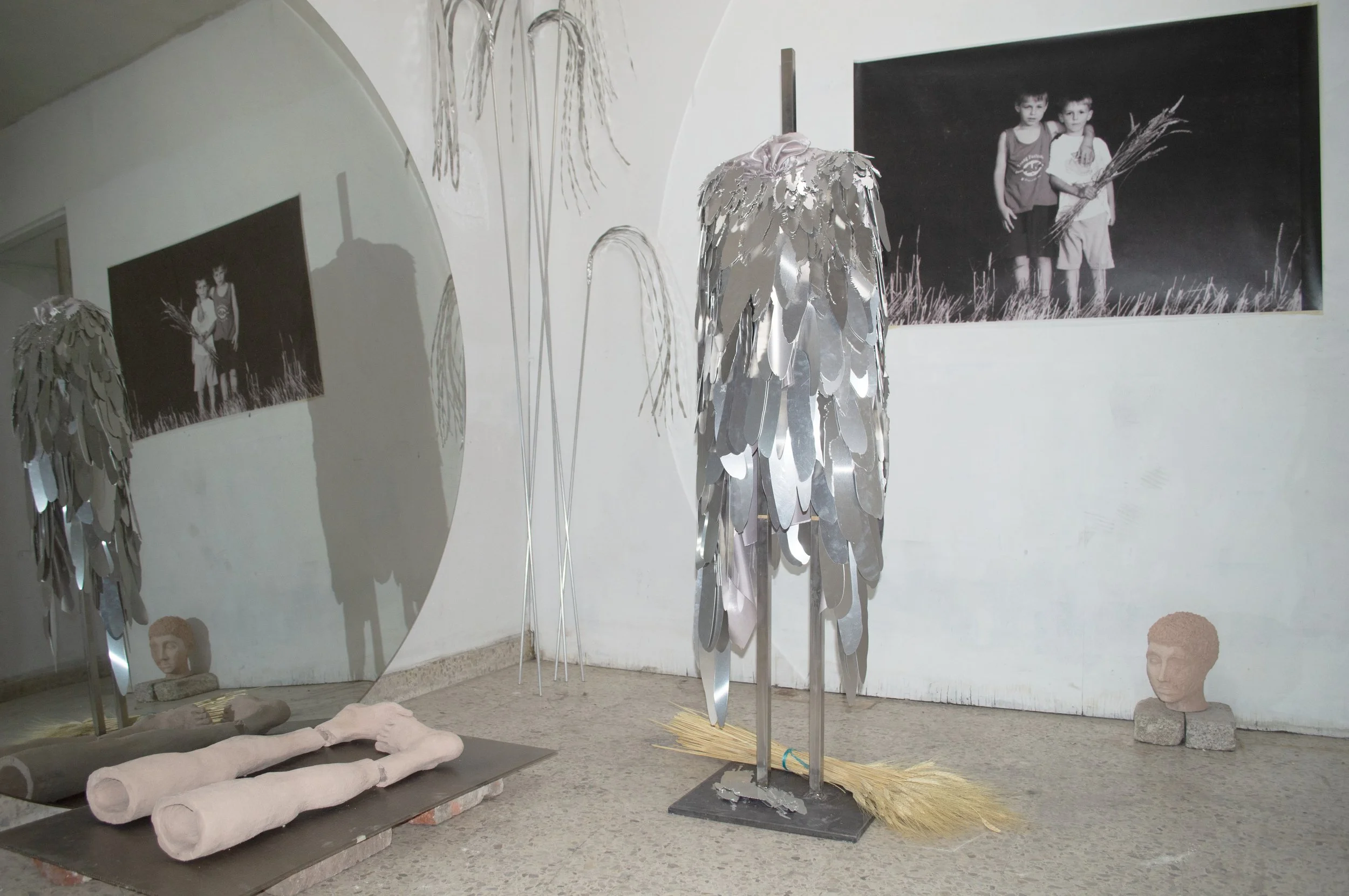 Installation view by Severin Hallauer from the open studio during Art Week CDMX, Obrera, Mexico City, 2026.