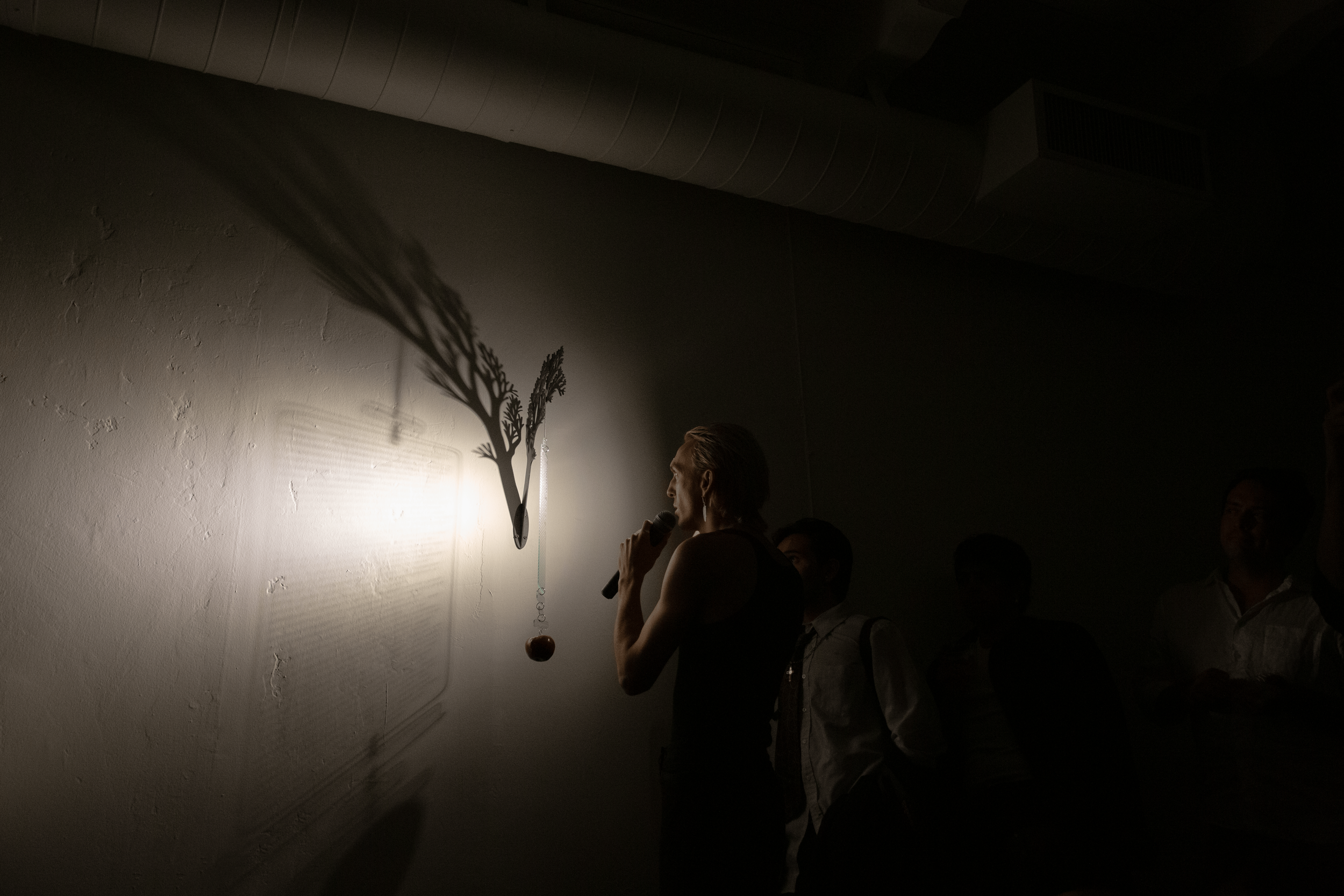 Severin Hallauer’s New Skies Art Performance at Induction Gallery, Granada Buildings, Los Angeles, 2026.