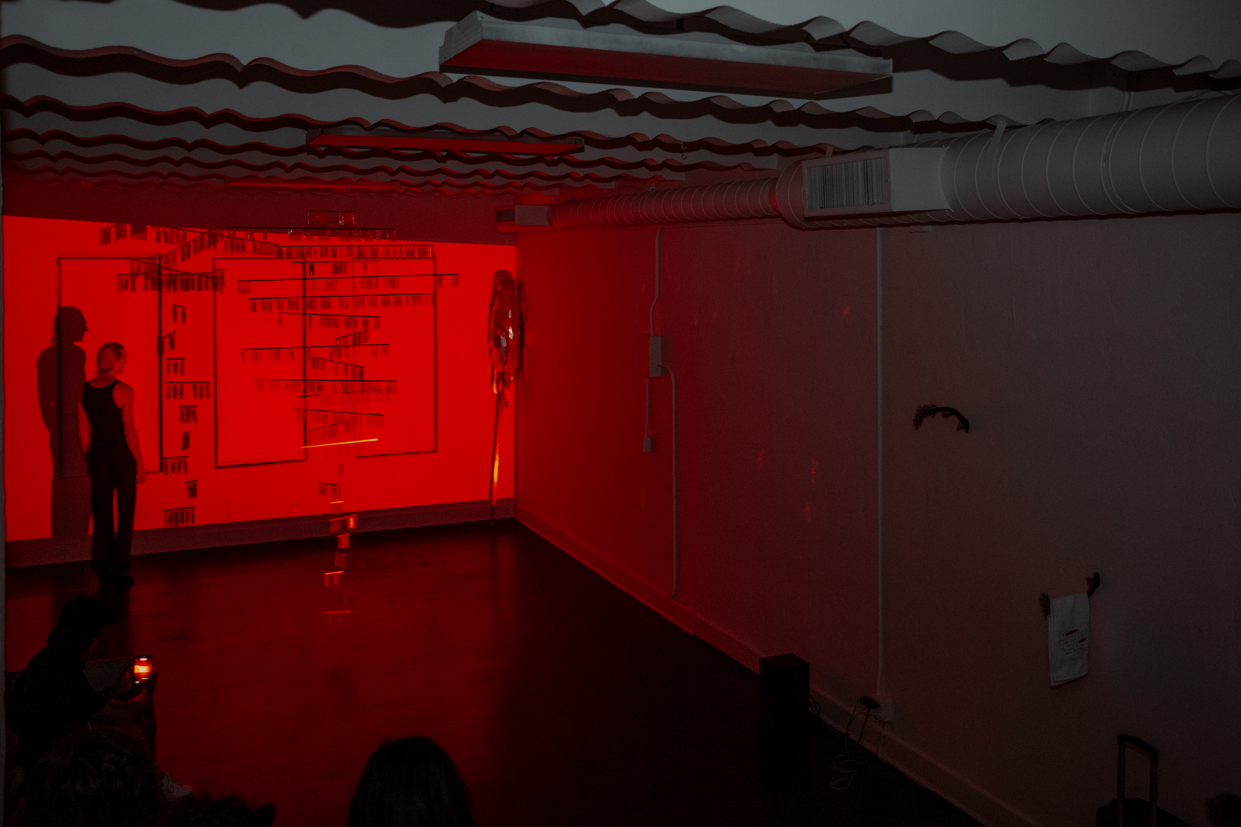 Severin Hallauer’s New Skies Art Performance at Induction Gallery, Granada Buildings, Los Angeles, 2026.