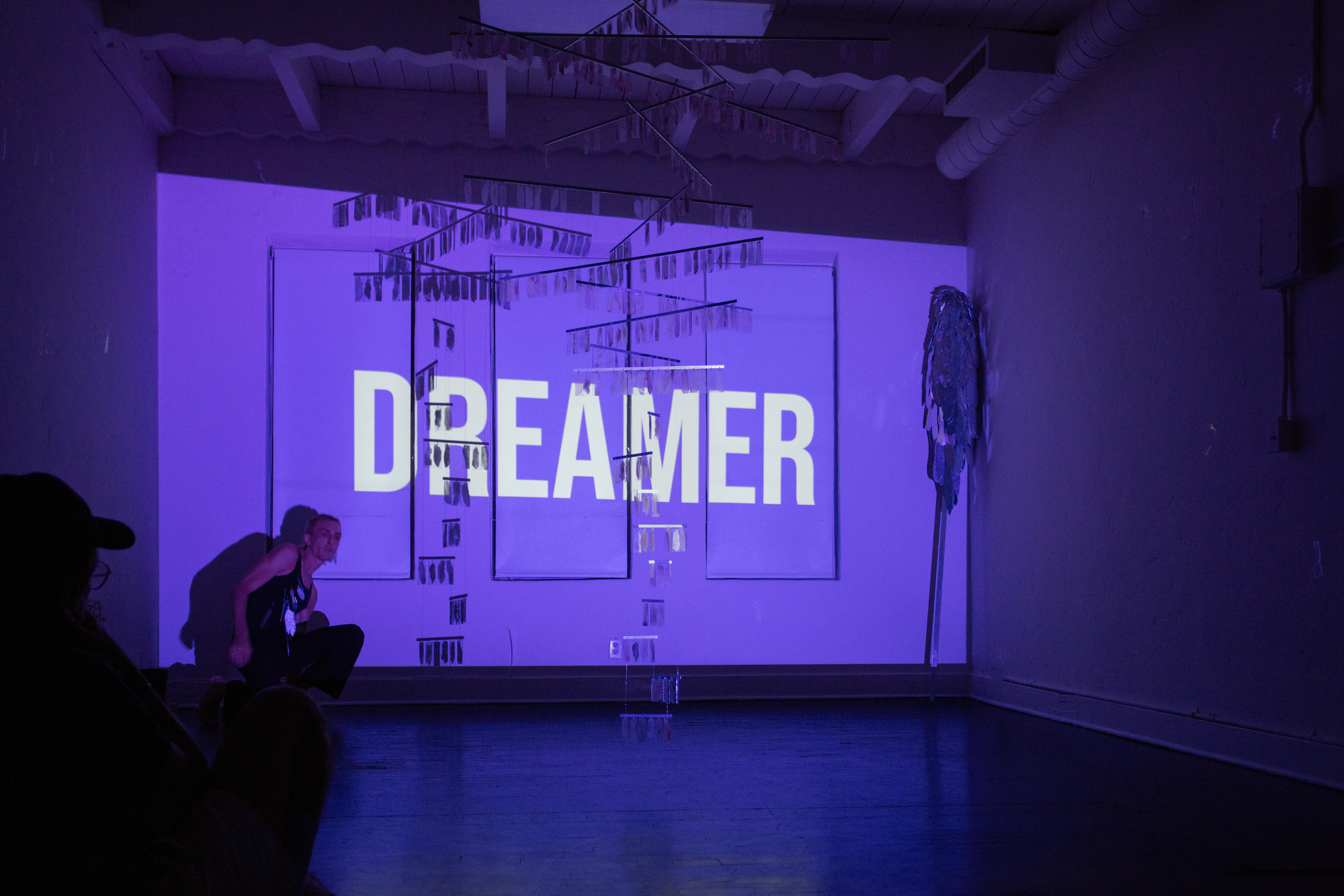 Severin Hallauer’s New Skies Art Performance at Induction Gallery, Granada Buildings, Los Angeles, 2026.