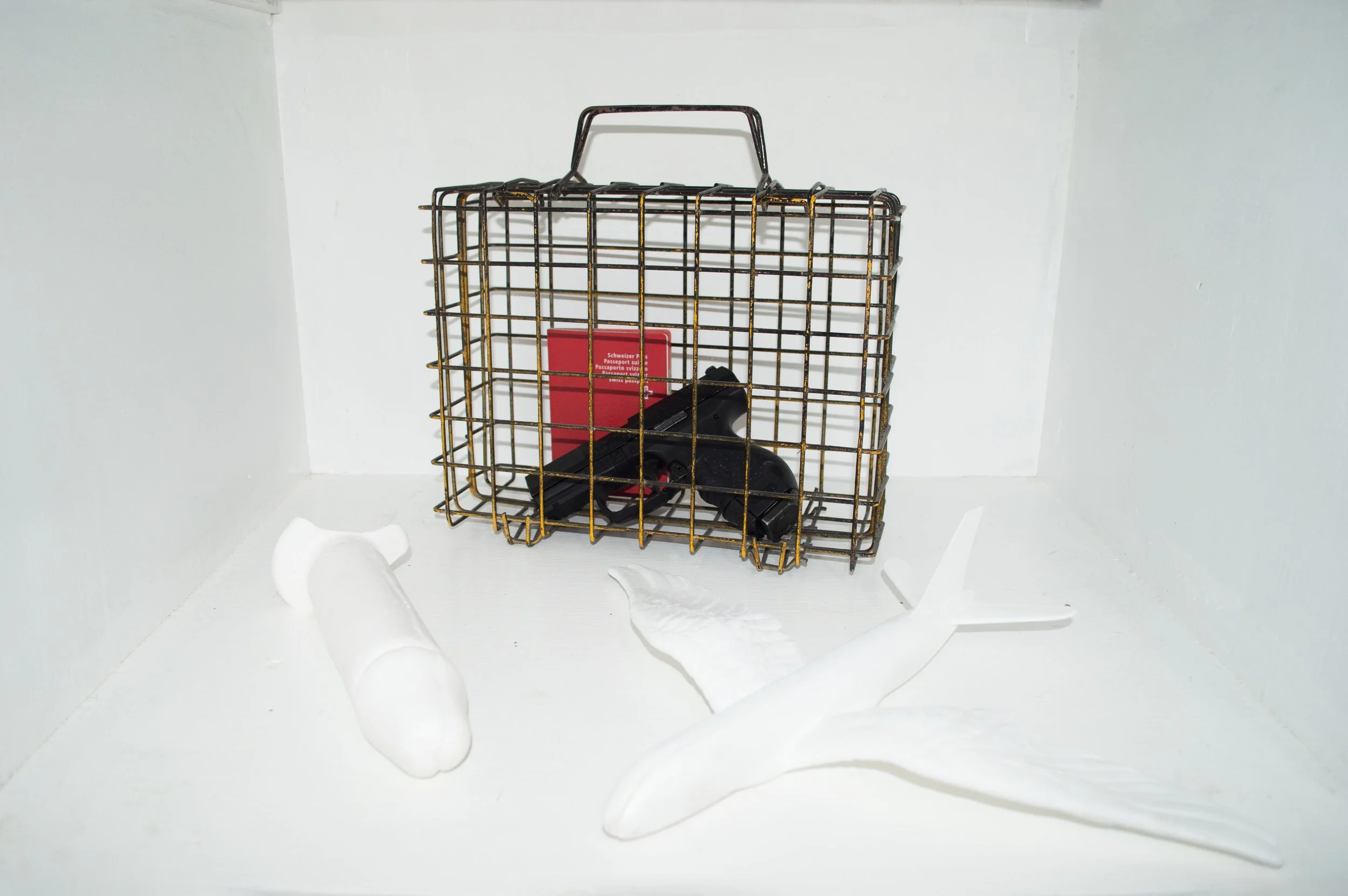 Installation view by Severin Hallauer from the open studio during Art Week CDMX, Obrera, Mexico City, 2026.