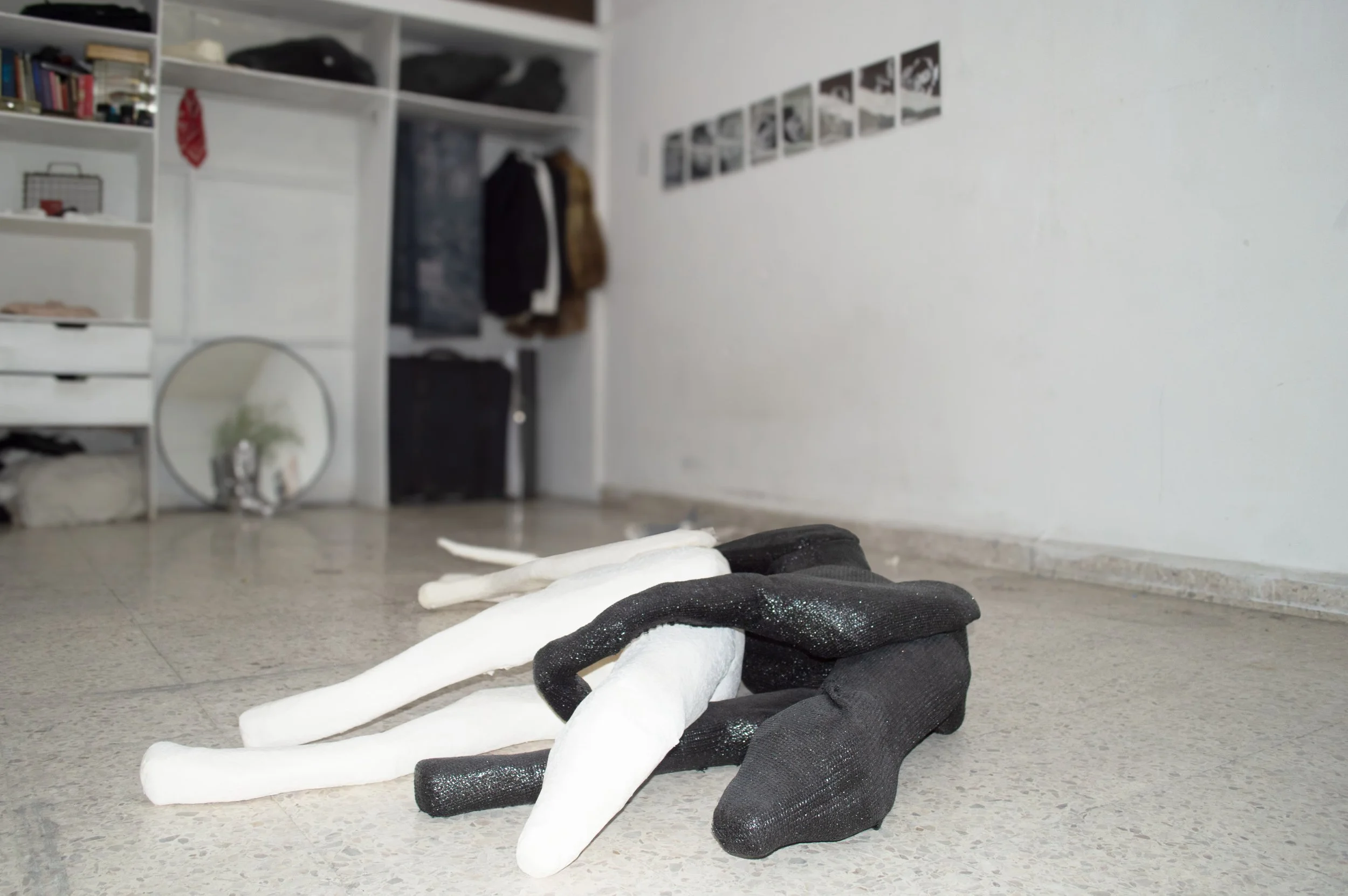 Installation view by Severin Hallauer from the open studio during Art Week CDMX, Obrera, Mexico City, 2026.